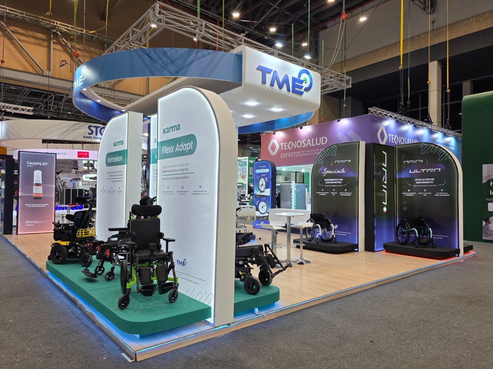 Stand TME vista general junto a Tecnosalud